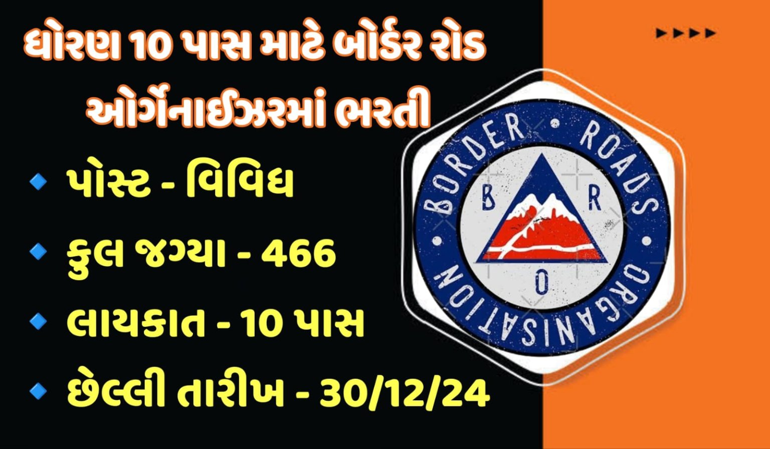 BRO Recruitment 2024